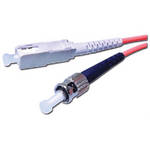 Comprehensive 49.12' (15 m) SC to ST Single-Mode 0.009' (3mm) Duplex LSZH Cable