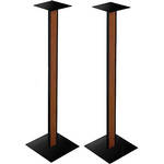 Bell'O SP-211 Speaker Stand With Cherry Finish Wood Inlay (Pair)