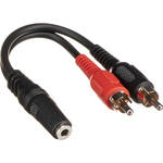 Comprehensive 3.5mm Stereo Jack to Two RCA Plugs Y Cable - 6"