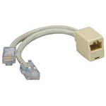 Comprehensive Cat 5e 2 Male / 1 Female T Adapter - 6" (15.24 cm)