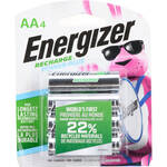 Energizer AA NiMH Rechargeable Batteries (2300mAh, 4 Pack)