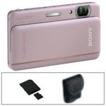 Sony Cyber-Shot DSC-TX66 Digital Camera (Pink) with Basic Accessory Kit