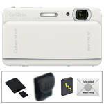 Sony Cyber-Shot DSC-TX66 Digital Camera (White) with Deluxe Accessory Kit