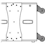 QSC KLA181 CASTER KIT WITH 4 CASTER WHEELS