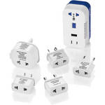 Travel Smart by Conair 2-Outlet 1875W Converter Set with USB Port and 5 Adapter