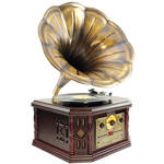 Pyle Pro PVNP4CD Vintage Phonograph Horn Turntable