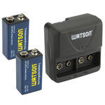 Watson 2-Bay 9V Charger & 2 9V Rechargeable Batteries Kit