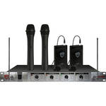 Nady 401X Quad 4-Channel VHF Wireless Microphone System