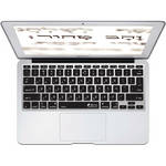 KB Covers Hebrew Keyboard Cover for MacBook Air 11-inch (Unibody, Black Keys)