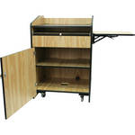 AmpliVox Sound Systems SN3235-MO Wireless Multimedia Presentation Podium (Medium Oak)