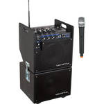 VocoPro traveler battery powered PA system wireless/recorder/subwoofer
