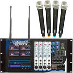 VocoPro PA-MANII 4-CH wireless PA system package/QRST