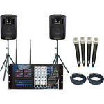 VocoPro PA-MANII 4-CH wireless PA system package