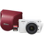 Nikon 1 J1 Digital Camera with 10-30mm VR Zoom Lens Kit (White)