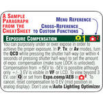 PhotoBert CheatSheet for the Canon EOS 5D Mark III DSLR Camera