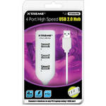 Xtreme Cables 4 Port High Speed USB 2.0 Hub with Short Cable