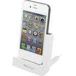 Macally Foldable Sync & Charging Dock for iPhone and iPod touch (White)