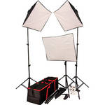 Autocue/QTV 3-HEAD SOFTBOX LIGHTING KIT