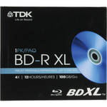 TDK BD-R XL 100GB Inkjet Printable Disc (With Jewel Case)
