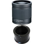 Kenko 400mm f/8.0 Mirror Lens with T-Mount Adapter for Micro Four Thirds Cameras