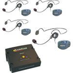 Eartec ComPAK Com-Center and Cyber Headset System (4 Piece)