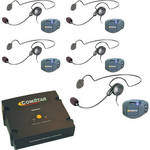 Eartec ComPAK Com-Center and Cyber Headset System (5 Piece)
