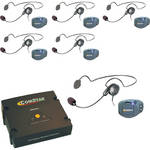 Eartec ComPAK Com-Center and Cyber Headset System (6 Piece)