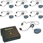 Eartec ComPAK Com-Center and Cyber Headset System (7 Piece)