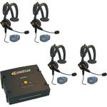 Eartec ComPAK Com-Center and Ultralite CS Headset System (4 Piece)