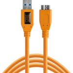 Tether Tools 15' TetherPro USB 3.0 Male A to Micro-B Cable (Hi-Visibility Orange)