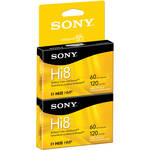 Sony Hi8 120 Minute Tapes (2 Pack)