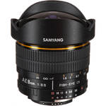 Samyang 8mm Ultra Wide Angle f/3.5 Fisheye Lens for Nikon w/Focus Confirm Chip