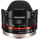 Samyang 7.5mm f/3.5 UMC Fisheye MFT Lens - Black
