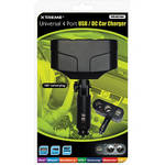 Xtreme Cables Universal 4-Port USB/DC Car Charger