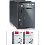 Thecus N2800 Nas Server & 8TB (2x4TB) Hitachi Deskstar 3.5" HDD B&H Kit