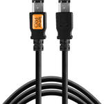 Tether Tools 15' TetherPro FireWire 400 6-Pin to 6-Pin Cable (Black)