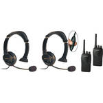 Eartec 2-User SC-1000 Two-Way Radio System with Lazer Inline PTT Headsets