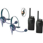 Eartec 2-SC-1000 RADIOS w/ECLIPSE INLINE PTT