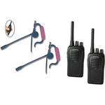 Eartec 2-User SC-1000 Two-Way Radio System with Edge Inline PTT Headsets