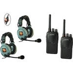 Eartec 2-User SC-1000 Two-Way Radio System with MAX3G Double Inline PTT