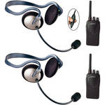 Eartec 2-User SC-1000 Two-Way Radio System with Monarch Inline PTT Headsets