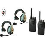 Eartec 2-User SC-1000 Two-Way Radio System with MAX3G Single Inline PTT