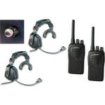 Eartec 2-SC-1000 RADIOS w/ULTRA SNGL SHLMT PT
