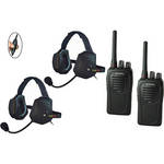 Eartec 2-User SC-1000 Two-Way Radio with XTreme Inline PTT Headsets