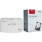 HighPoint 8TB (2 x 4TB) RocketStor Smart Backup Hard Drive Docking Enclosure Kit
