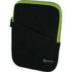 rooCASE Super Bubble Neoprene Sleeve Case Cover for 7" Tablet / eBook Reader and iPad mini (Black/Neon Green)