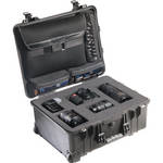 Pelican 1560LFC Case With Foam In Base (Black)