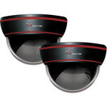 Night Owl Decoy Black Dome Camera with Flashing LED (2 Pack)