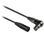 Pearstone PM Series XLR M to Angled XLR F Professional Microphone Cable - 1.5' (0.46 m)