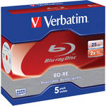 Verbatim BD-RE Blu-ray Re-Writable Discs (5-Pack)
